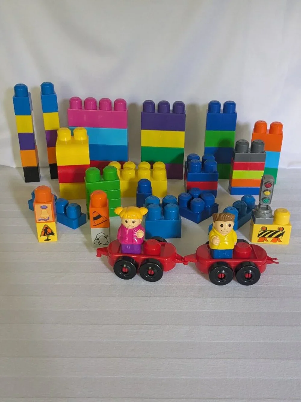 Barrel of Mega Bloks Building Bloks for Beginning Builders Ages 1+